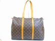 Photo2: LOUIS VUITTON Monogram Leather Brown Tote&Shppers Bag Flanerie 45 #5088