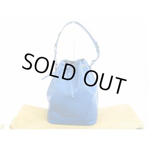 Photo: LOUIS VUITTON Epi Leather Blue Shoulder Bag Purse Noe #5090