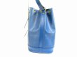 Photo4: LOUIS VUITTON Epi Leather Blue Shoulder Bag Purse Noe #5090