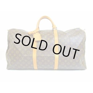 Photo: LOUIS VUITTON Monogram Leather Brown Duffle&Gym Bag Keepall 60 #5099