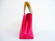 Photo3: LOUIS VUITTON Vernis Fuchsia Pink Patent Leather Hand Bag Reade PM #5104