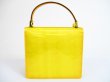 Photo2: LOUIS VUITTON Vernis Patent Leather Yellow Hand Bag Spring Street #5108