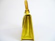 Photo3: LOUIS VUITTON Vernis Patent Leather Yellow Hand Bag Spring Street #5108