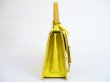 Photo4: LOUIS VUITTON Vernis Patent Leather Yellow Hand Bag Spring Street #5108