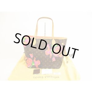 Photo: LOUIS VUITTON Leather Brown Limited Tote Bag Purse Neverfull MM Rose #5116