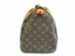 Photo3: LOUIS VUITTON Monogram Leather Brown Hand Bag Purse Speedy35 #5126