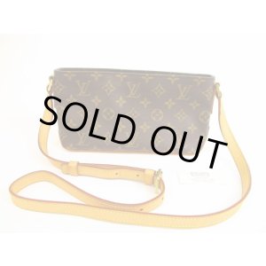 Photo: LOUIS VUITTON Monogram Leather Brown Cross-body Bag Purse Trotteur #5130