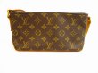 Photo2: LOUIS VUITTON Monogram Leather Brown Cross-body Bag Purse Trotteur #5130