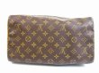 Photo5: LOUIS VUITTON Vintage Monogram Leather Brown Hand Bag Purse Speedy30 #5131