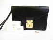 Photo1: LOUIS VUITTON Epi Leather Blacks Clutch Bag Purse Sellier Dragonne #5137