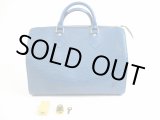 Photo: LOUIS VUITTON Epi Leather Blue Hand Bag Purse Speedy30 #5141