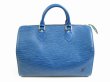 Photo2: LOUIS VUITTON Epi Leather Blue Hand Bag Purse Speedy30 #5141