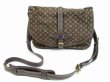 Photo1: LOUIS VUITTON Mini Lin Canvas Brown Messenger&Cross-body Bag Saumur30 #5146