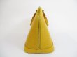 Photo4: LOUIS VUITTON Epi Leather Yellow Hand Bag Purse Alma #5158