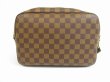 Photo2: LOUIS VUITTON Special Order Damier Leather Brown Messenger Bag Reporter PM #5170