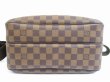 Photo5: LOUIS VUITTON Special Order Damier Leather Brown Messenger Bag Reporter PM #5170