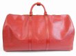 Photo2: LOUIS VUITTON Epi Leather Red Duffle&Gym Bag Boston Bag Keepall 55 #5172