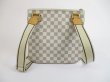 Photo2: LOUIS VUITTON Azur Leather White Cross-body Bag Pohette Bosphore #5178