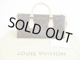 Photo: LOUIS VUITTON Monogram Leather Brown Hand Bag Purse Popincourt #5180