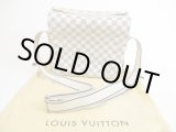 Photo: LOUIS VUITTON Damier Azur Leather Brown Messenger&Cross-body Bag Naviglio #5181