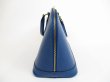 Photo3: LOUIS VUITTON Epi Leather Blue Hand Bag Purse Alma #5193