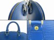 Photo8: LOUIS VUITTON Epi Leather Blue Hand Bag Purse Alma #5193