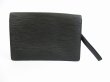 Photo2: LOUIS VUITTON Epi Leather Black Clutch Bag Purse Sellier Dragonne #5196