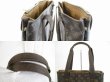 Photo7: LOUIS VUITTON Monogram Leather Brown Tote Bag Cabas Beaubourg #5219