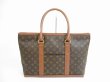 Photo1: LOUIS VUITTON Vintage Monogram Leather Brown Tote&Shoppers Weekend PM #5220