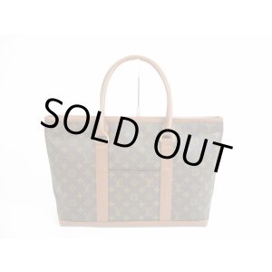 Photo: LOUIS VUITTON Vintage Monogram Leather Brown Tote&Shoppers Weekend PM #5220