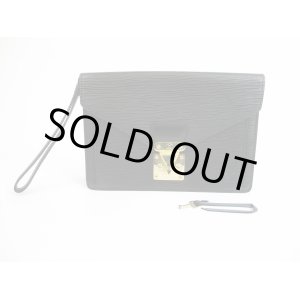 Photo: LOUIS VUITTON Epi Leather Black Clutch Bag Purse Sellier Dragonne #5221
