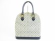 Photo1: LOUIS VUITTON Monogram Mini Canvas Blue Hand Bag Purse Alma Haut #5231