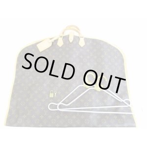 Photo: LOUIS VUITTON Monogram Leather Brown Garment Bag Suit Carrier Luggage #5242