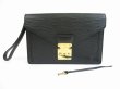 Photo1: LOUIS VUITTON Epi Leather Black Clutch Bag Purse Sellier Dragonne #5246