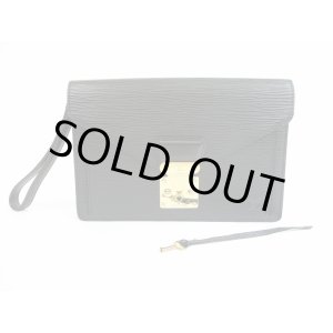 Photo: LOUIS VUITTON Epi Leather Black Clutch Bag Purse Sellier Dragonne #5246