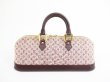 Photo2: LOUIS VUITTON Monogram Mini Canvas Red Hand Bag Purse Alma Long #5249