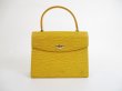 Photo1: LOUIS VUITTON Epi Leather Yellow Hand Bag Purse Malesherbes #5250