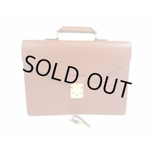 Photo: LOUIS VUITTON Epi Leather Brown Briefcase Business Case Conseiller #5252