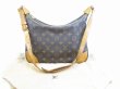 Photo1: LOUIS VUITTON Monogram Leather Brown Shoulder Bag Boulogne 30 #5254