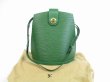 Photo1: LOUIS VUITTON Epi Leather Green Shoulder Bag Cross-body Bag Cluny #5257