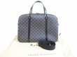 Photo1: LOUIS VUITTON Damier Graphite Leather Briefcase Laptop Bag Jorn #5269