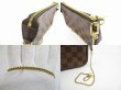 Photo7: LOUIS VUITTON Damier Leather Mini Accessories Chain Pouch Purse #5276