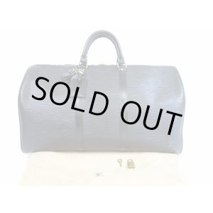 Photo: LOUIS VUITTON Epi Leather Black Duffle&Gym Bag Hand Bag Keepall 50 #5279