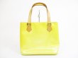 Photo2: LOUIS VUITTON Vernis Patent Leather Yellow Tote&Shoppers Bag Houston #5297