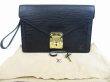 Photo1: LOUIS VUITTON Epi Leather Black Clutch Bag Purse Sellier Dragonne #5301