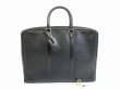 Photo1: LOUIS VUITTON Epi Leather Black Briefcases Business Case Voyage #5319