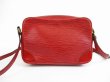 Photo2: LOUIS VUITTON Epi Leather Red Messenger&Cross-body Bag Trocadero #5343