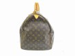 Photo3: LOUIS VUITTON Monogram Leather Brown Duffle Bag Keepall 55 #5347