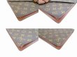 Photo7: LOUIS VUITTON Vintage Monogram Leather Brown Clutch Bag Purse #5348