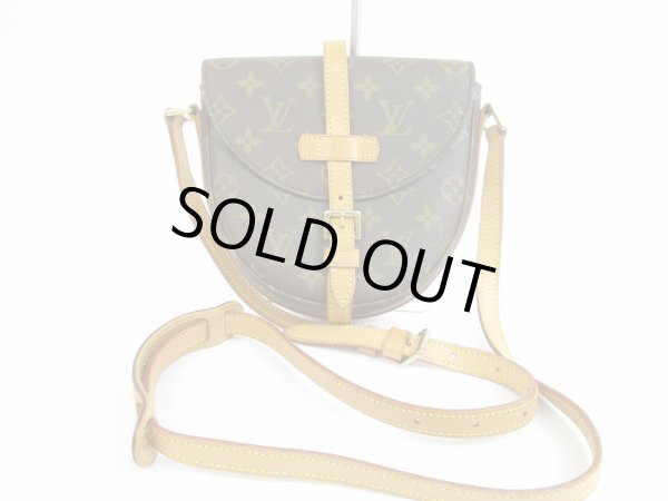 Photo1: LOUIS VUITTON Monogram Leather Brown Messenger&Cross-body Chantilly PM #5355